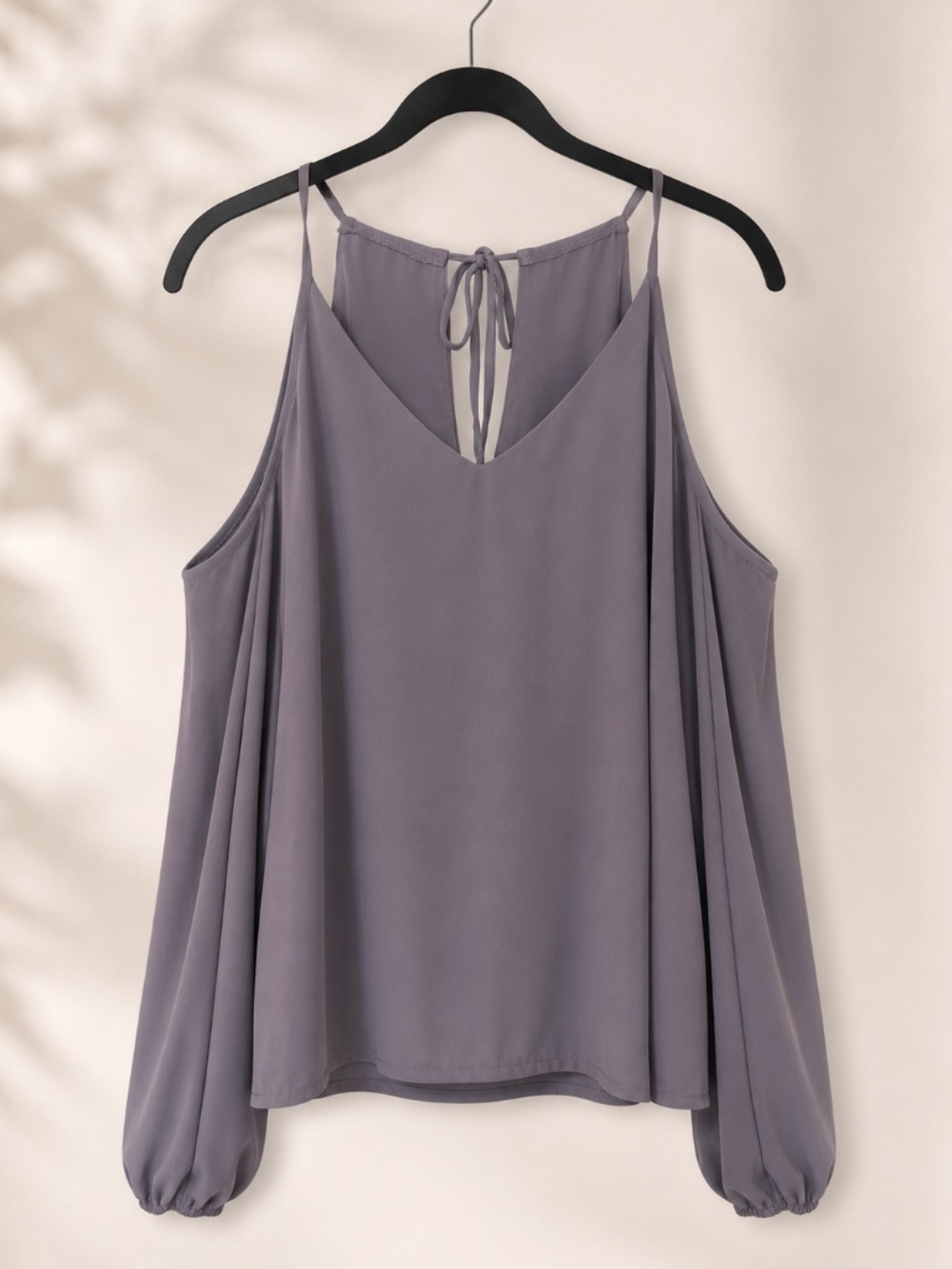 Forever 21 Dusty Lavender Cold-Shoulder Blouse – Size Small